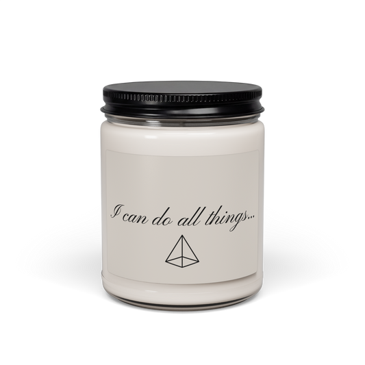 I Can Do All Things, Scented Soy Candle, 9oz